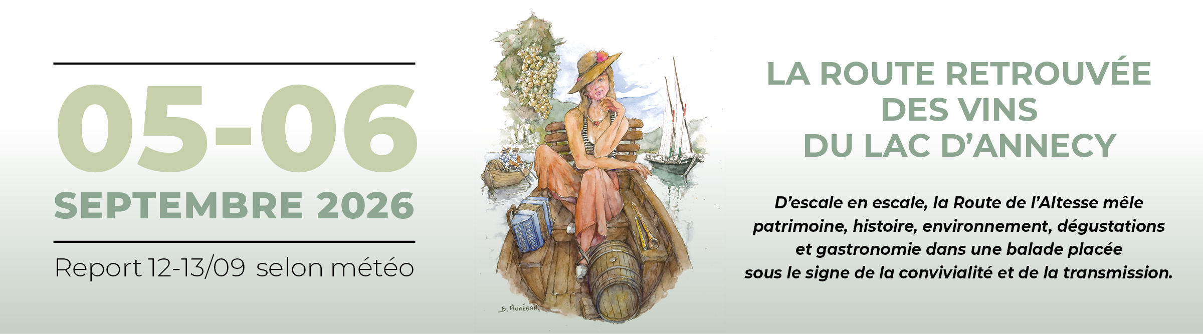 La Route des vins du lac d’Annecy en barques traditionnelles